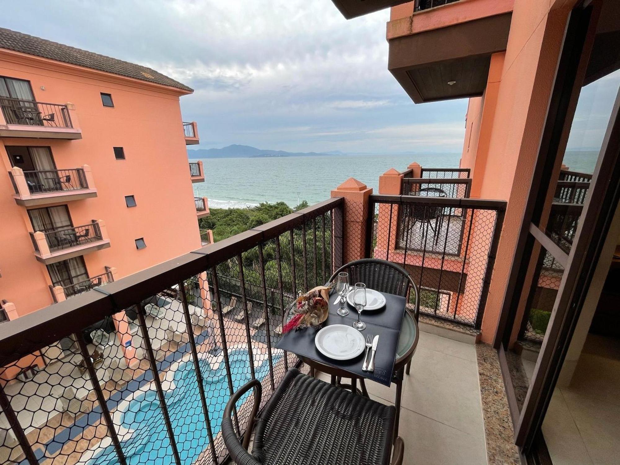 Resort Pe Na Areia - Studios Direto Com Proprietario Jbvjr Florianópolis Εξωτερικό φωτογραφία