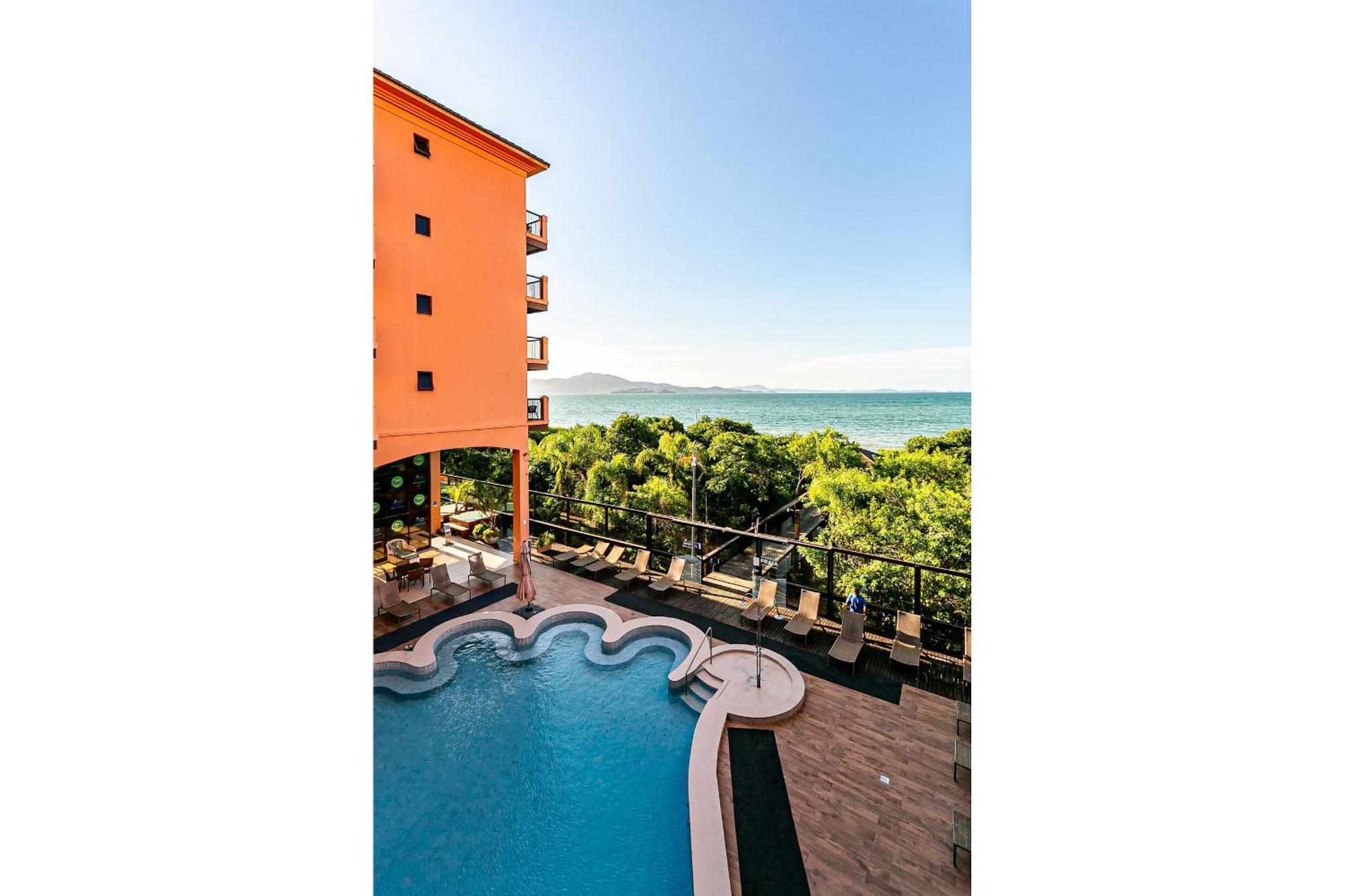 Resort Pe Na Areia - Studios Direto Com Proprietario Jbvjr Florianópolis Εξωτερικό φωτογραφία